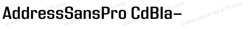 AddressSansPro CdBIa字体转换